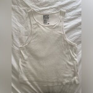 Urban Outfitters BDG cropped white tank top